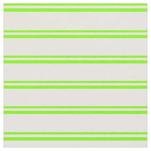 Chartreuse en Mint Cream Lined/Striped Patroon Stof (Close Up)