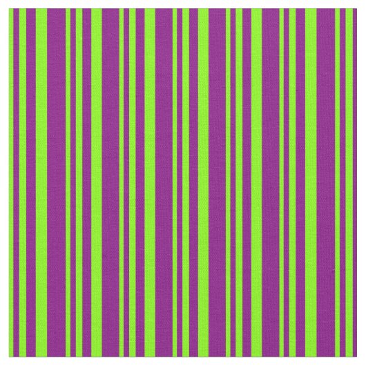 Chartreuse en Paarse strepen Stof (Close Up)