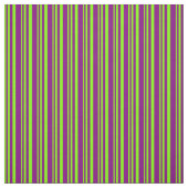 Chartreuse en Paarse strepen Stof (Swatch)