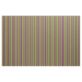 Chartreuse en Paarse strepen Stof (Fat Quarter)