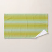 Chartreuse en Pistachegroene Strepen  Bad Handdoek (Handdoek)