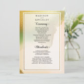 Chartreuse Fab Abstract verbazingwekkend huwelijks Kaart (Staand voorkant)