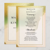 Chartreuse Fab Abstract verbazingwekkend huwelijks Kaart (Voorkant / Achterkant)