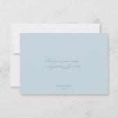 Chartreuse Flowers Wedding RSVP Kaartje (Achterkant)