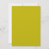 Chartreuse formeel elegante klassieke strepen brui save the date (Achterkant)