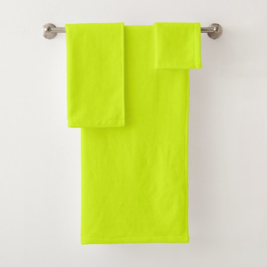 Chartreuse Geel effen kleur Bad Handdoek (Insitu)