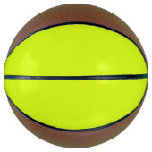 Chartreuse geel effen kleur basketbal (Voorkant)