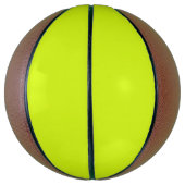 Chartreuse geel effen kleur basketbal (Verticaal)