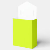 Chartreuse Geel effen kleur Bedankdoosjes (Geopend)