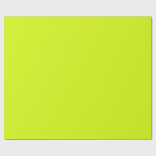 Chartreuse Geel effen kleur Cadeaupapier (Vlak)