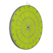 Chartreuse Geel effen kleur Dartbord (Voorkant Links)