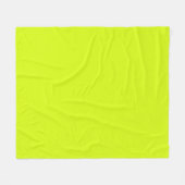 Chartreuse Geel effen kleur Fleece Deken (Voorkant (Horizontaal))