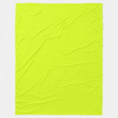Chartreuse Geel (effen kleur) Fleece Deken (Voorkant)