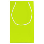 Chartreuse Geel effen kleur Klein Cadeauzakje (Achterkant)