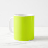 Chartreuse Geel effen kleur Koffiemok (Voorkant links)
