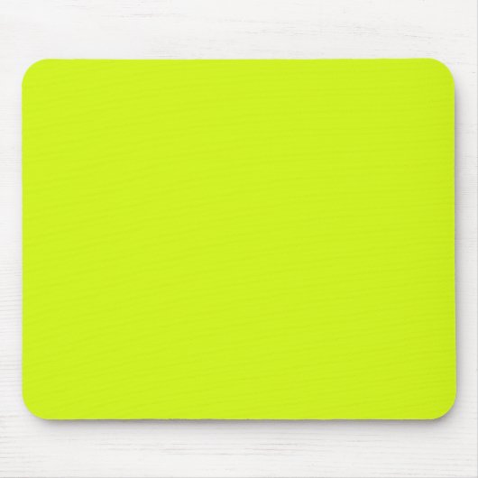 Chartreuse Geel effen kleur Muismat (Voorkant)