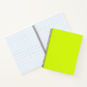 Chartreuse Geel effen kleur Notitieboek (Binnen)