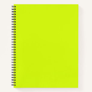 Chartreuse Geel effen kleur Notitieboek
