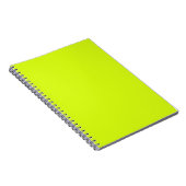 Chartreuse Geel (effen kleur) Notitieboek (Rechterzijde)