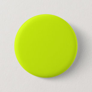 Chartreuse Geel effen kleur Ronde Button 5,7 Cm