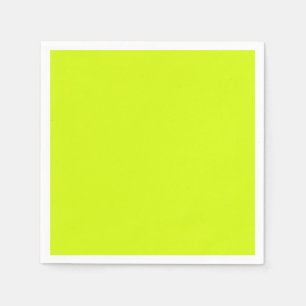 Chartreuse Geel effen kleur Servet
