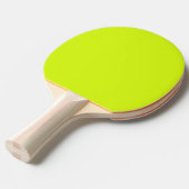 Chartreuse Geel effen kleur Tafeltennisbatje (Voorkant Gekanteld)