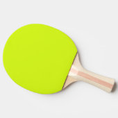 Chartreuse Geel effen kleur Tafeltennisbatje (Zijkant)
