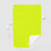 Chartreuse geel - monogrammen golfhanddoek (Insitu)