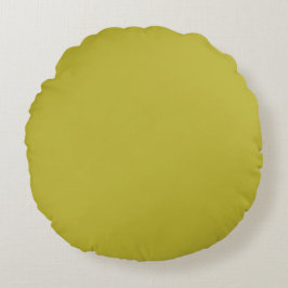 CHARTREUSE Geelachtig Groen Effen Kleur Rond Kussen