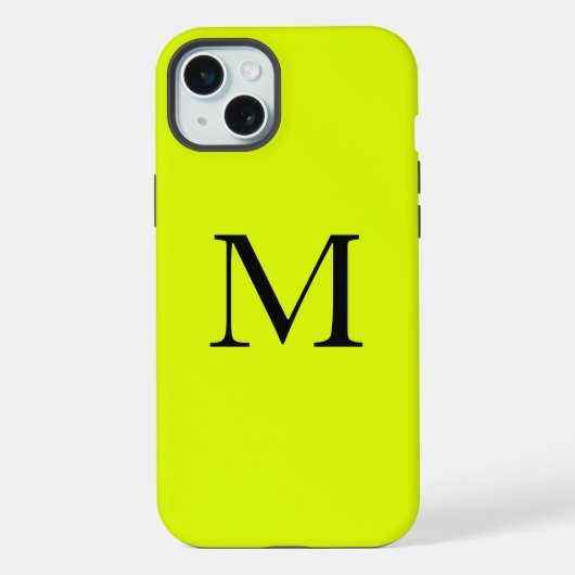 Chartreuse Gele Naam Fluorescerende Neon Kleur iPhone Hoesje (Achterkant)
