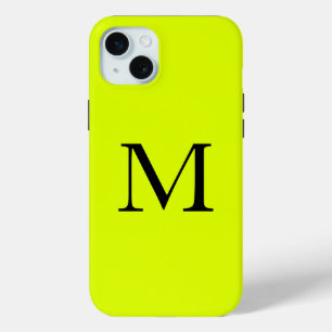Chartreuse Gele Naam Fluorescerende Neonkleur iPhone 15 Mini Hoesje