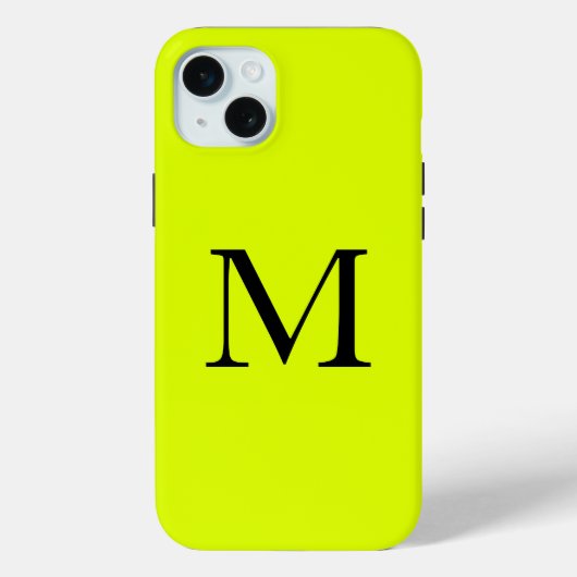 Chartreuse Gele Naam Fluorescerende Neonkleur Case-Mate iPhone Case (Achterkant)