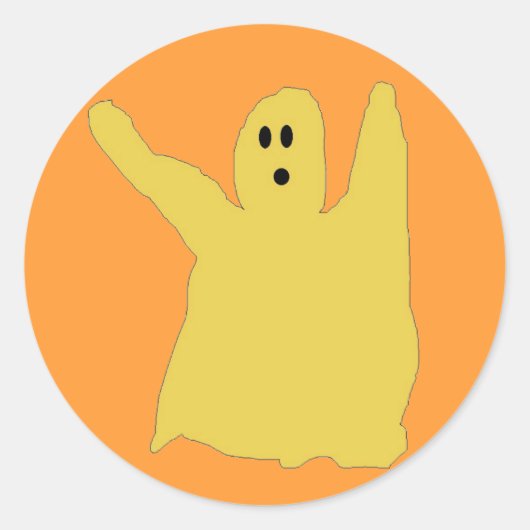 Chartreuse ghostie stickers (Voorkant)