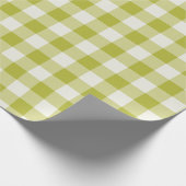 Chartreuse Gingham - Inpakpapier (Hoek)