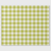 Chartreuse Gingham - Wrapping Paper Cadeaupapier (Vlak)