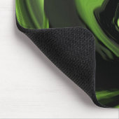 Chartreuse Green Abstract Heart Mousepad Muismat (Hoek)
