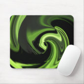 Chartreuse Green Abstract Heart Mousepad Muismat (Met muis)