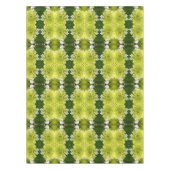 Chartreuse Green Abstract Hydrangea Blooms Patroon Tafelkleed (Voorkant)