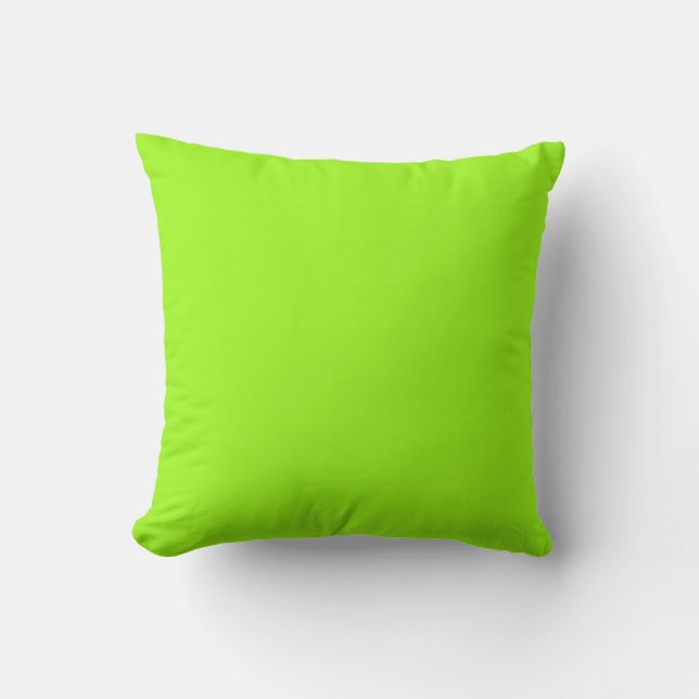 Chartreuse Green Background on a Pillow Kussen (Voorkant)