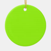 Chartreuse Green Background on an Ornament (Voorkant)
