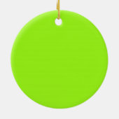Chartreuse Green Background on an Ornament (Achterkant)
