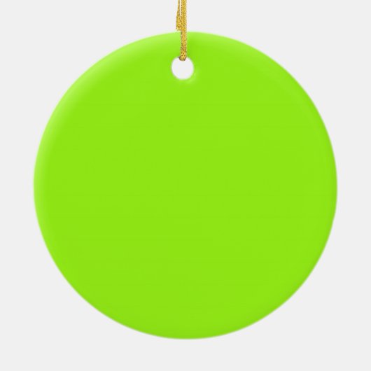 Chartreuse Green Background on an Ornament (Achterkant)