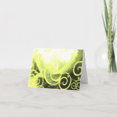 Chartreuse Green Calla Lily Bedankt voor je kaarte (Achterkant)