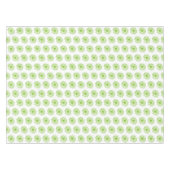 Chartreuse Green Daisy Print, Hippie Flower Print Tafelkleed (Voorkant (Horizontaal))