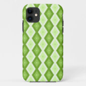 Chartreuse green diamond pattern Case-Mate iPhone case (Achterkant)