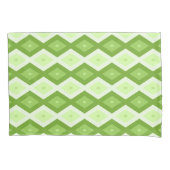 Chartreuse green diamond pattern kussensloop (Voorkant)