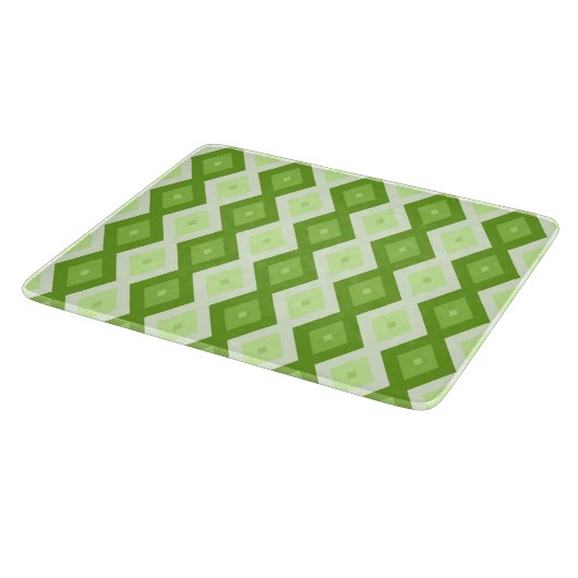 Chartreuse green diamond pattern snijplank (Hoek)
