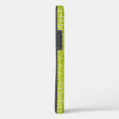 Chartreuse Green Faux Crocodile Leather Case-Mate iPhone Case (Achterkant / Rechts)