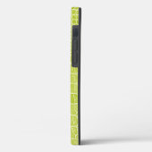Chartreuse Green Faux Crocodile Leather Case-Mate iPhone Case (Achterkant / Links)