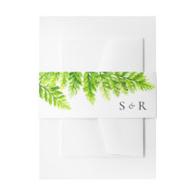 Chartreuse Green Fern verlaat huwelijksmonogram